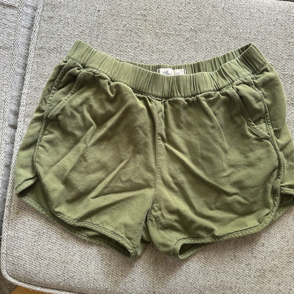 Madewell Green Cotton blend Shorts